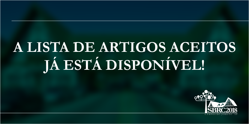 A lista de artigos aceitos já está disponível